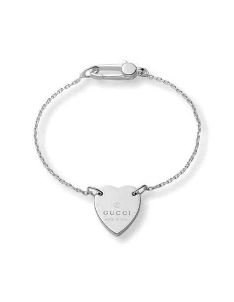 gucci bracciale cuore|Bracciale con cuore Gucci trademark in argento 925 .